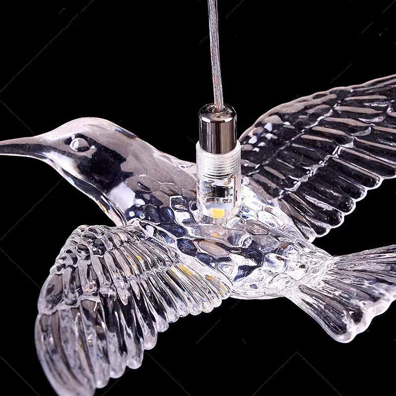 Bird Design Staircase Chandelier