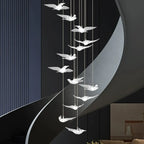 Bird Design Staircase Chandelier