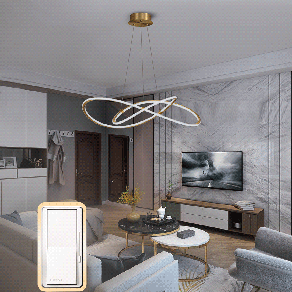 Black Gold Pendant Light