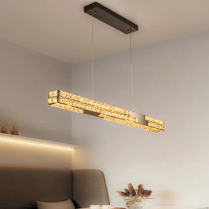 Black Linear Chandelier