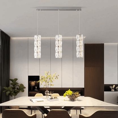 Bottle Pendant Light-Modern LED Three-Lights Crystal Pendant Lamp ForKitchen