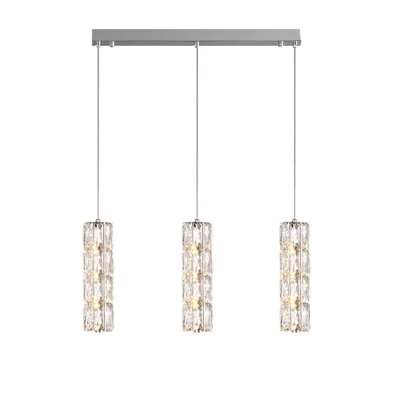 Bottle Pendant Light-Modern LED Three-Lights Crystal Pendant Lamp ForKitchen