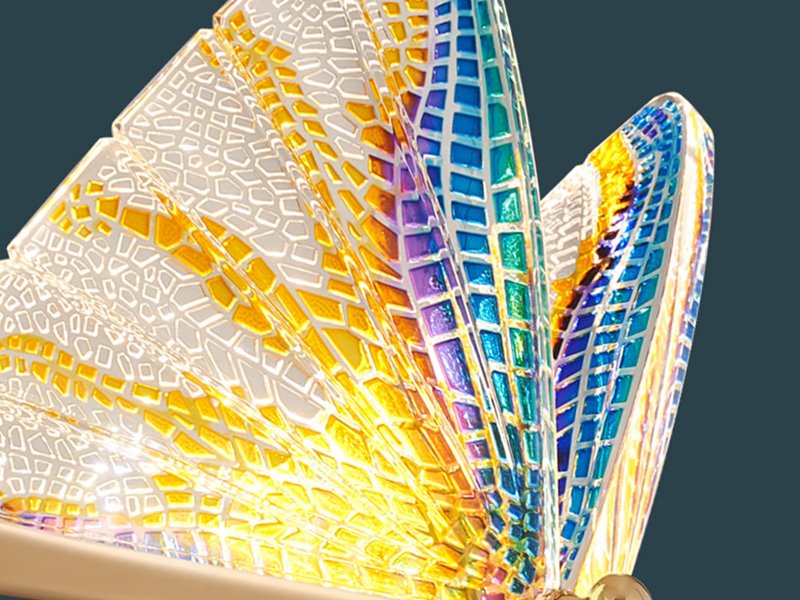 Butterfly Pendant Light-Modern Butterfly-Shaped Small Pendant Light Fixture-Detail
