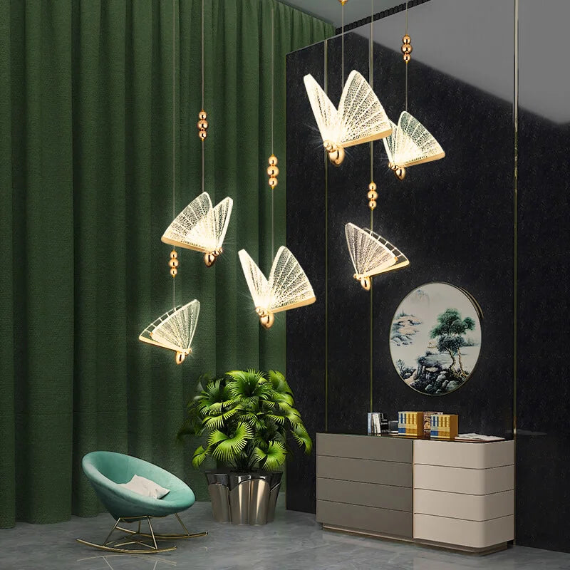 butterfly pendant light