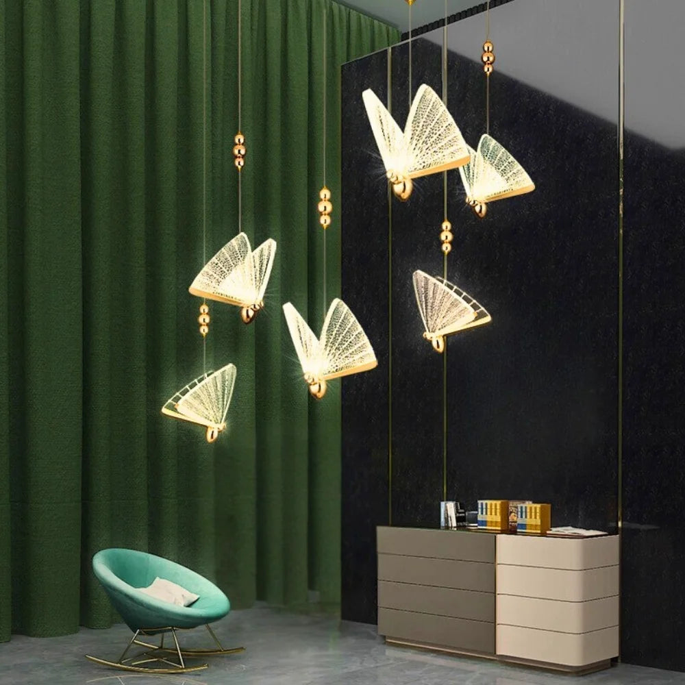 butterfly pendant light