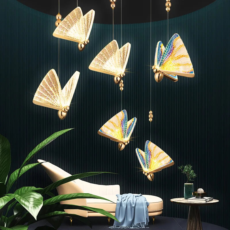 butterfly pendant light