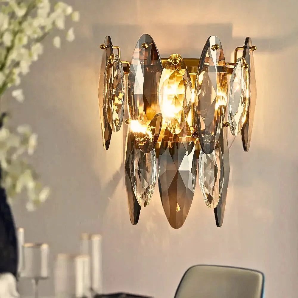Crystal wall lamp