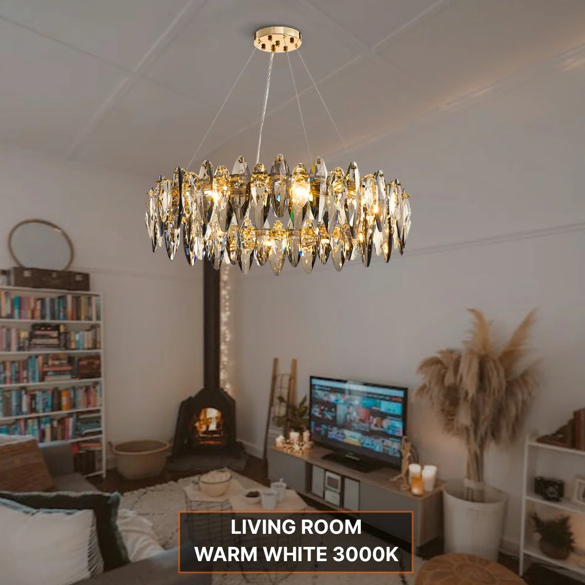 Cascadia Chandelier Living Room