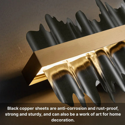 gold ceiling light for dining space