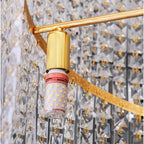 Celis Large Gold Crystal Staircase Chandelier for Tall Foyers & Stairwells