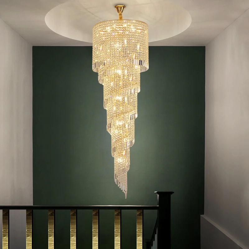 Celis Chandelier-Modern Large Entrance Crystal Chandelier
