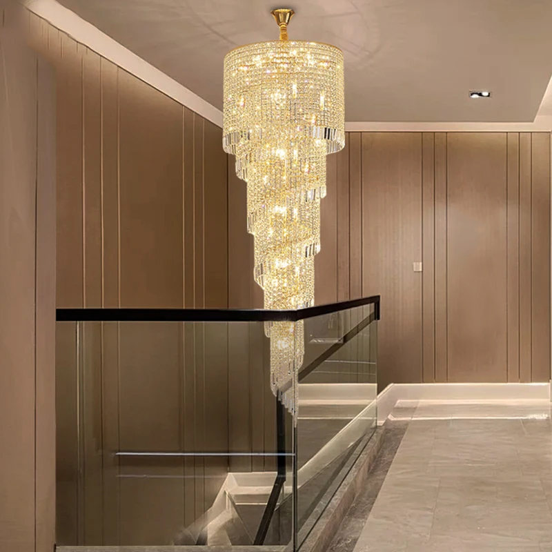 Celis Chandelier-Modern Large Entrance Crystal Chandelier