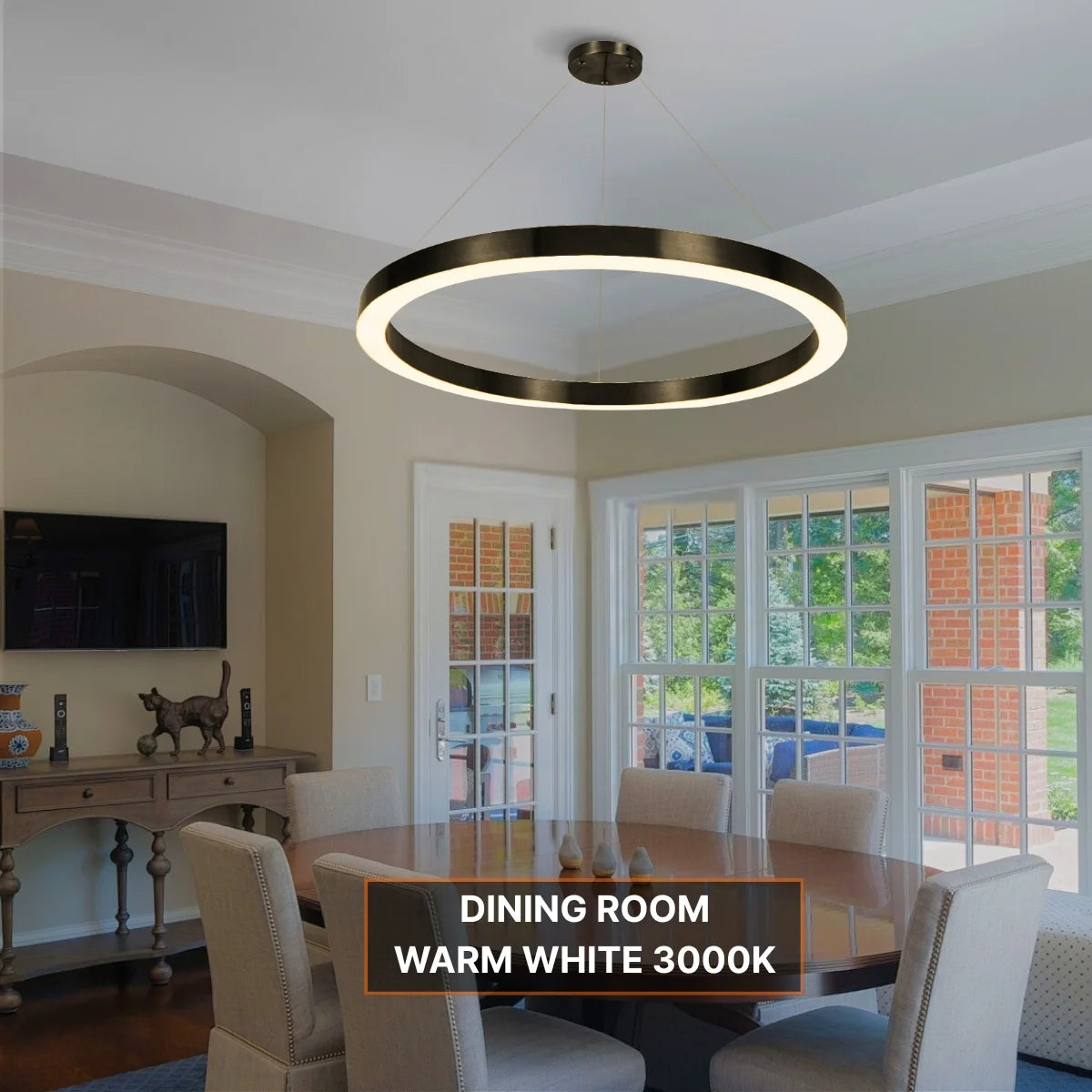 Chandelier with Black