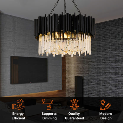 Chandelier with Round Crystals