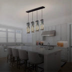 YOOGEE linear pendant light for kitchen and dining room lighting