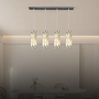 Crystal and Metal Pendant Lamp
