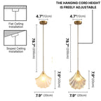 Cora Modern Gold Crystal Pendant Light for Kitchen Island & Bedroom