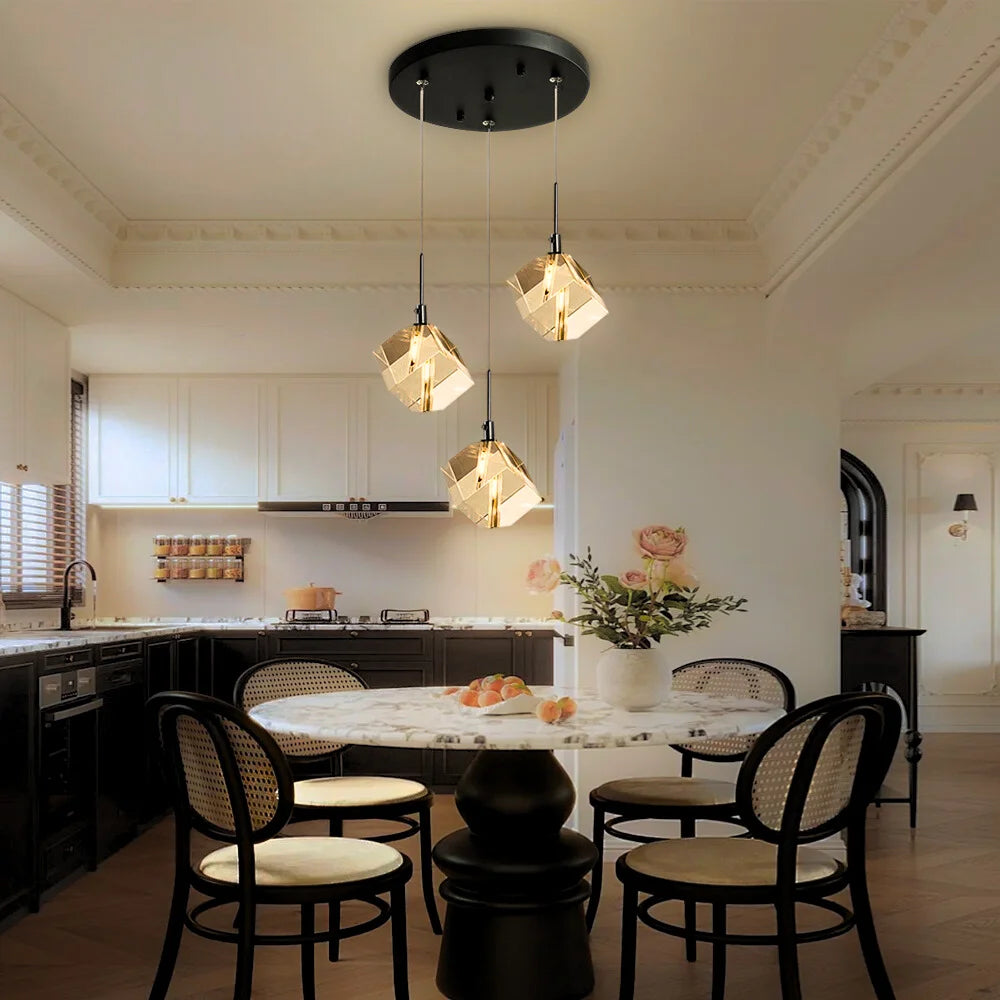 crystal small pendant light