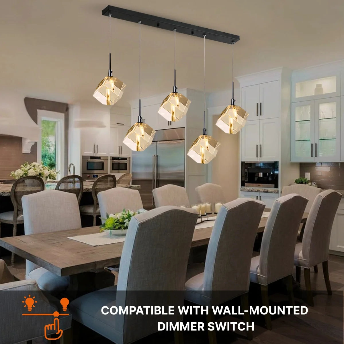 crystal small pendant light
