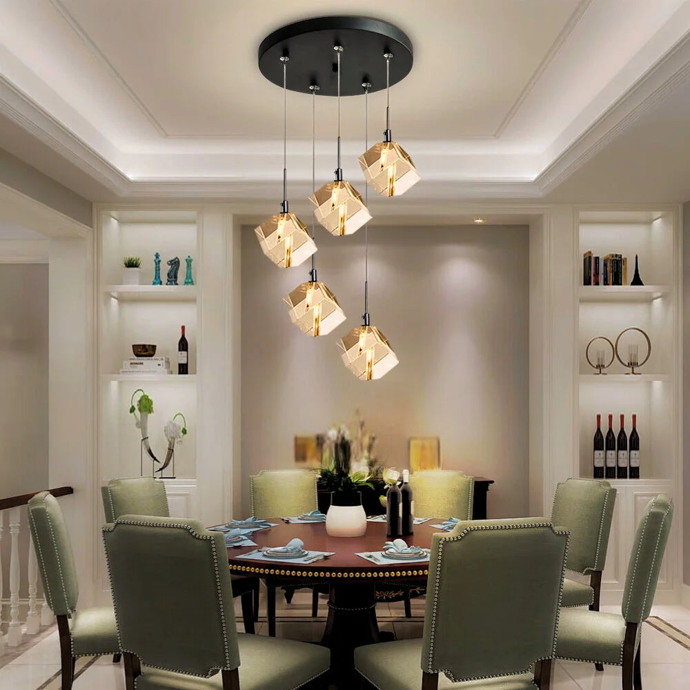 black minimalist pendant light