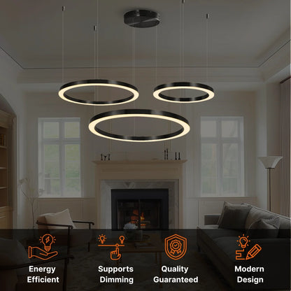 Cosmo Chandelier with Black
