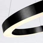 Cosmo Black Ring LED Chandelier for Living Room & Dining Room