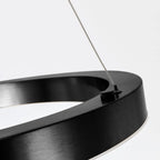 Cosmo Black Ring LED Chandelier for Living Room & Dining Room