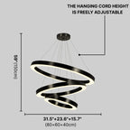 led black chandelier