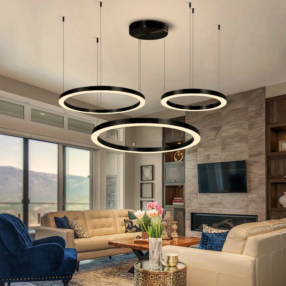 Cosmo Chandelier with Black