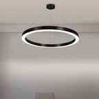 black chandelier with shades