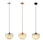 small crystal pendant light