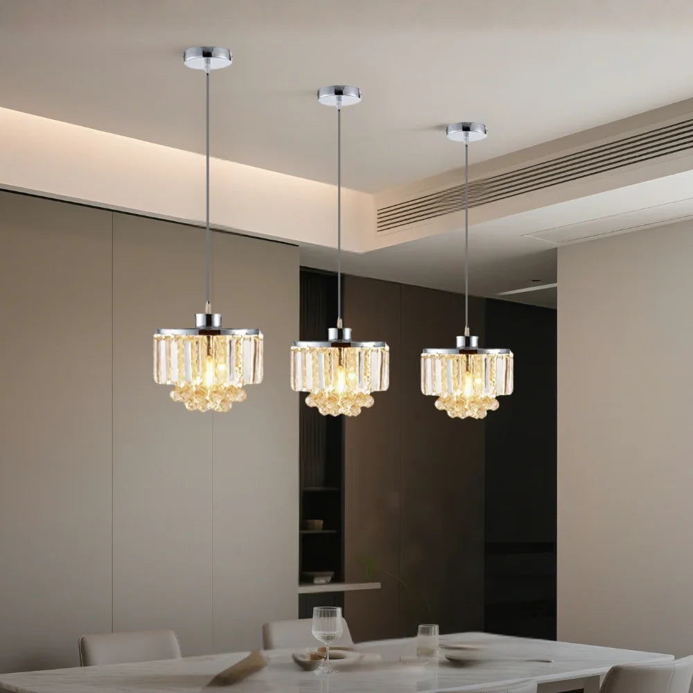 chrome pendant light for dining room