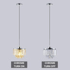 chrome crystal pendant lighing