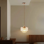 small gold crystal light