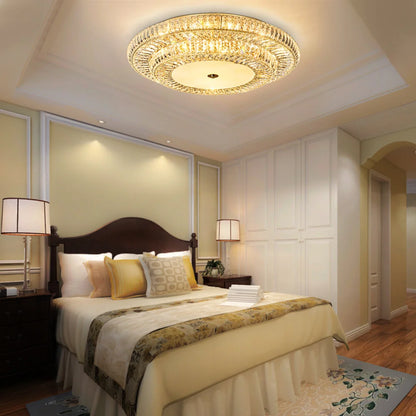 Large crystal ceiling lamp