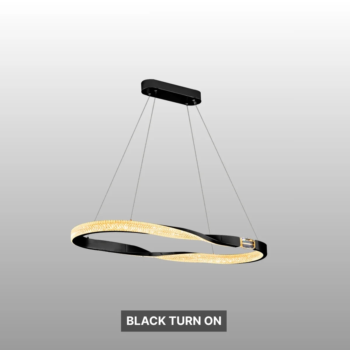 Black led home decor kitchen chandelier