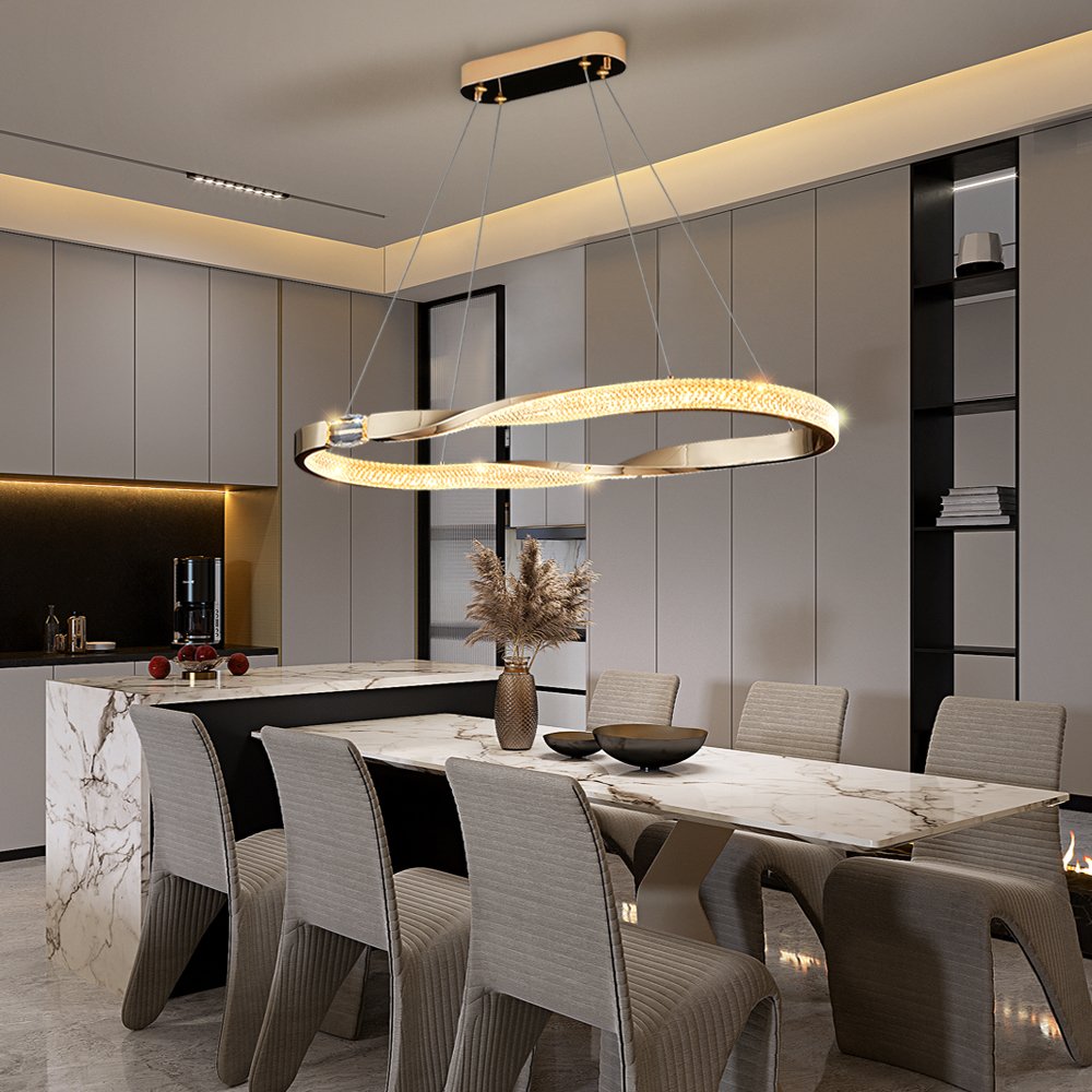 Dawn Pendant Light-Modern Dining Room LED Chandelier