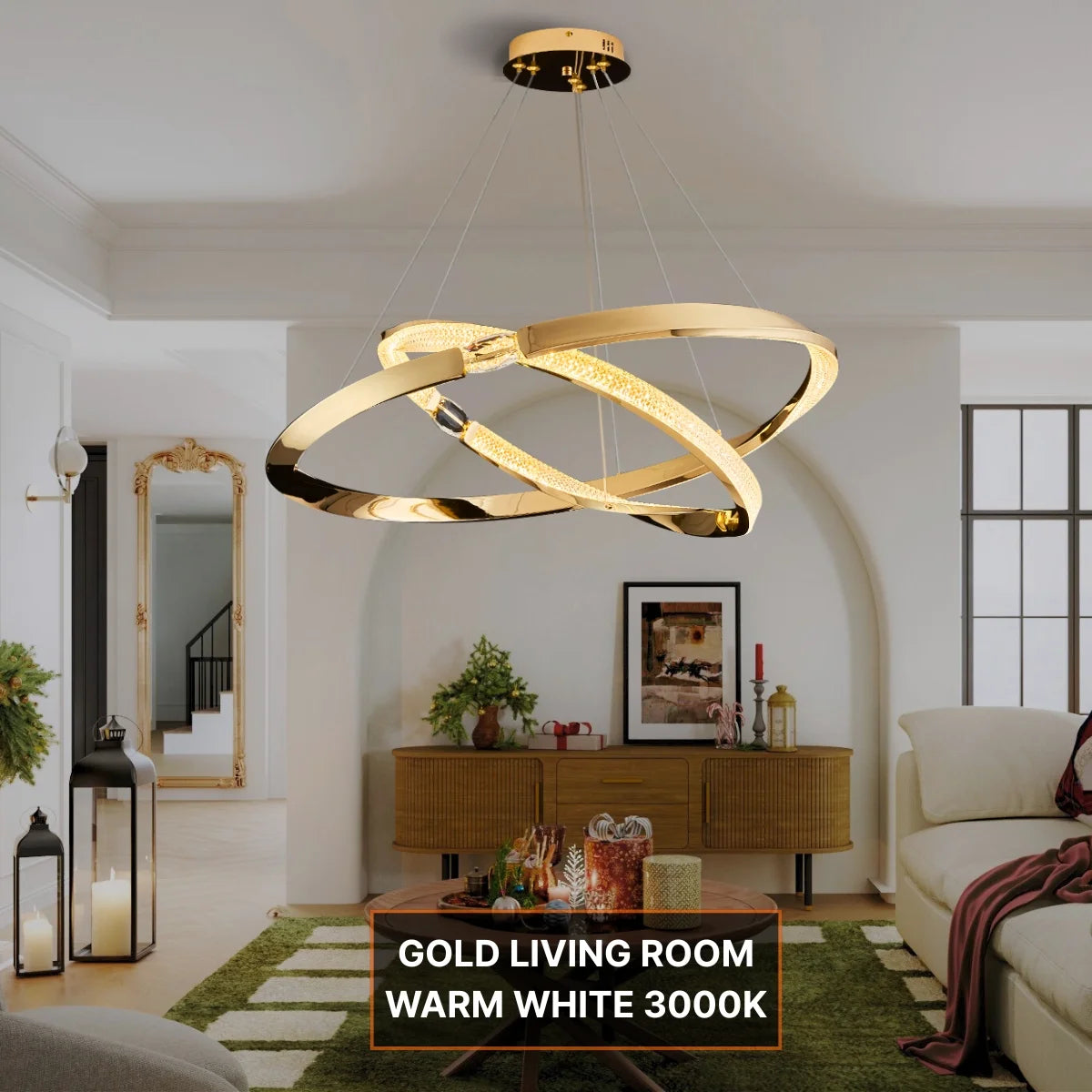 design led chandelier