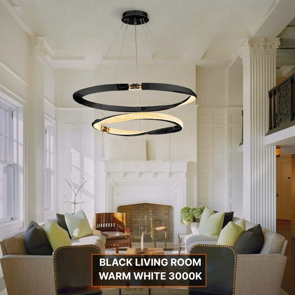design led chandelier