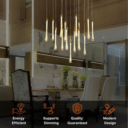 contemporary dining room chandeliers