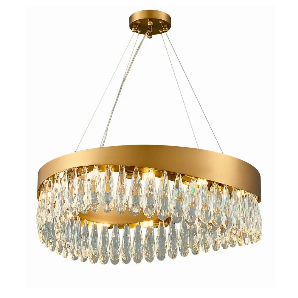 gold crystal chandelier