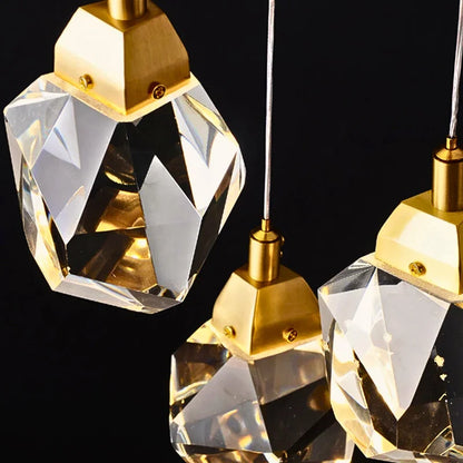 Diamond Chandelier-Large Dimmable LED Crystal Chandelier For Staircase