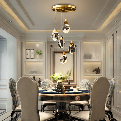Diamond Chandelier-Large Dimmable LED Crystal Chandelier For Staircase