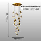 led crystal chandelier diamond design