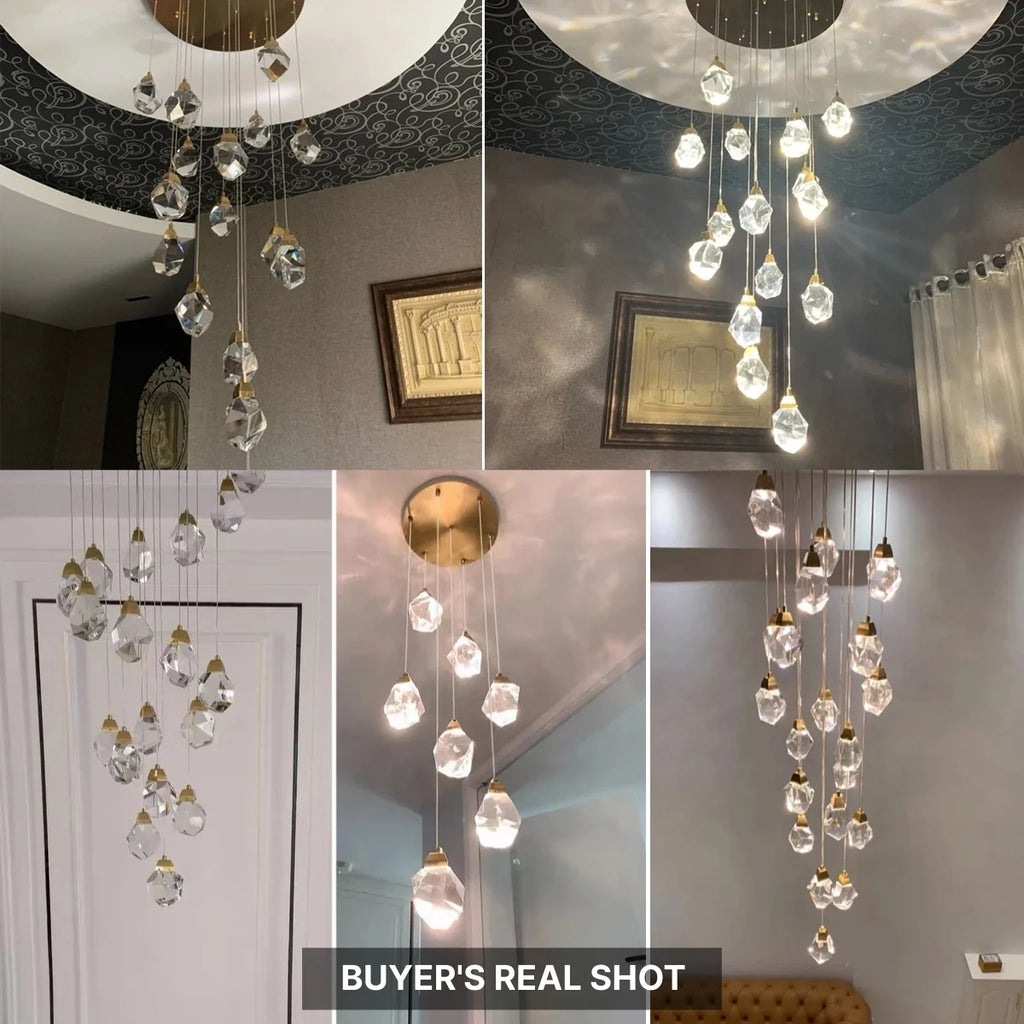 luxury led crystal chandelier