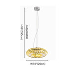 Donuts LED Crystal Pendant Light for Kitchen Island & Dining Room