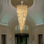 Drift Crystal Staircase Chandelier for Tall Foyers & Stairwells
