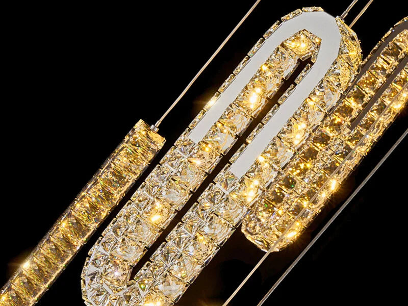 crystal staircase chandelier