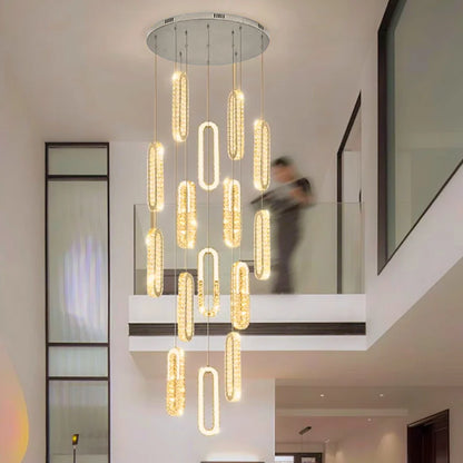 crystal staircase chandelier