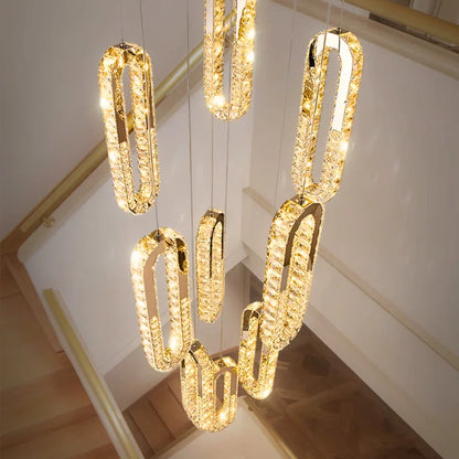 crystal staircase chandelier